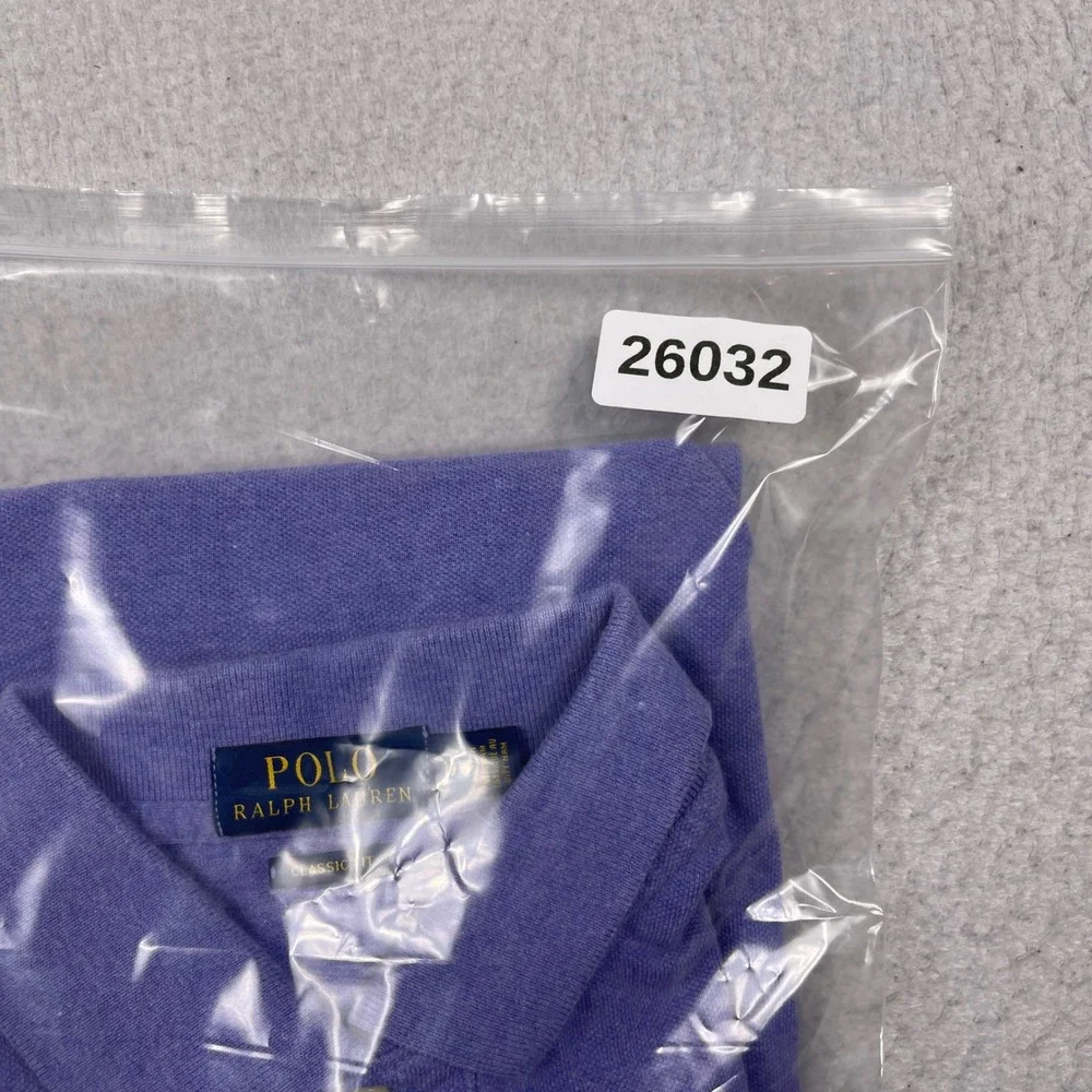 Polo Ralph Lauren Polo Mens Medium Purple Classic Fit Pony Logo Preppy Casual